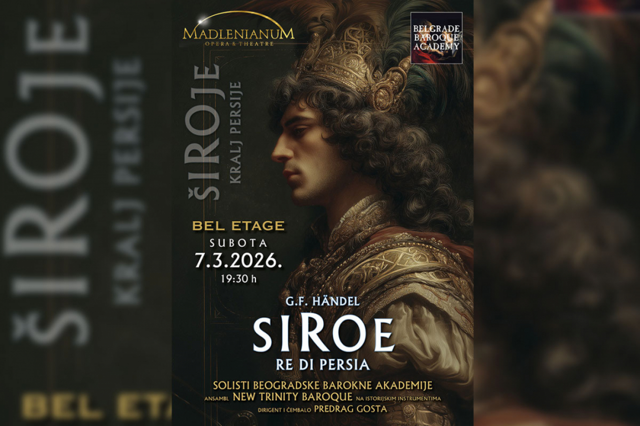 KRALJEVSKA DRAMA STRASTI, MOĆI I SUDBINE - HENDLOV "ŠIROJE" PRVI PUT U SRBIJI