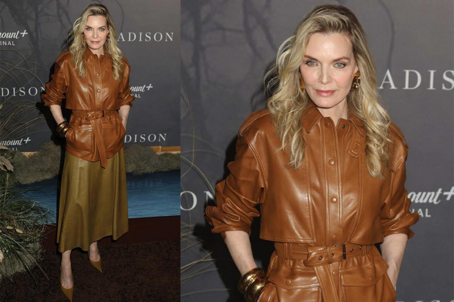 Mišel Fajfer cela u koži u Njujorku, na premijeri nove seriji "Medison" (The Madison)