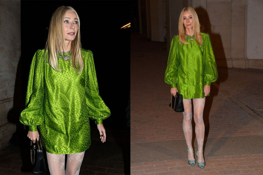 Gvinet Paltrou u mini-haljini i belim hulahopkama ukrala šou na Valentino reviji