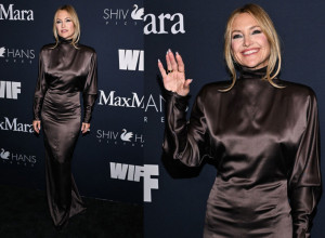 Kejt Hadson zablistala u satenu na crvenom tepihu uoči proslave nominacija za Oskara u Kaliforniji