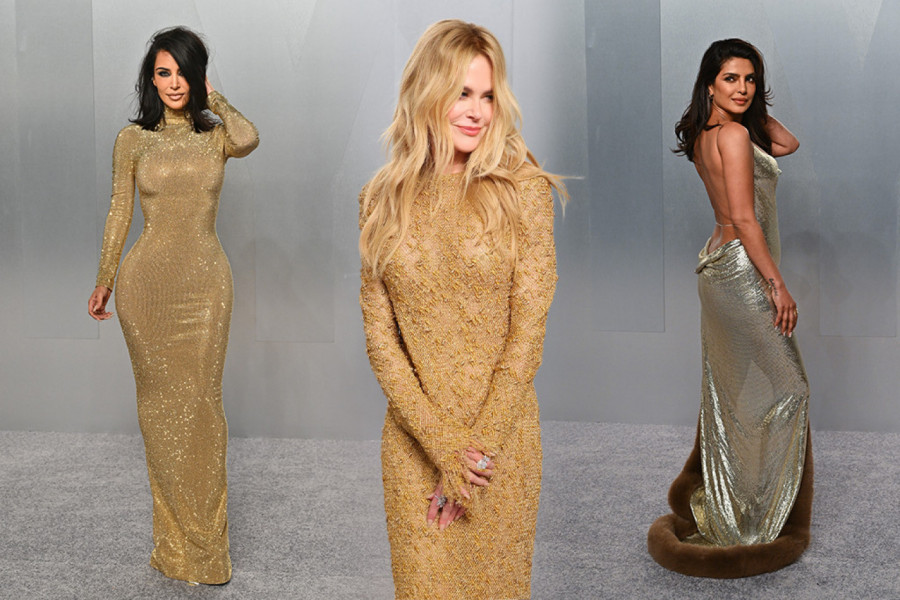 Tečno zlato i srebro, sve pršti od glamura: Pogledajte kako su Prijanka, Kim i Nikol zablistale posle Oskara