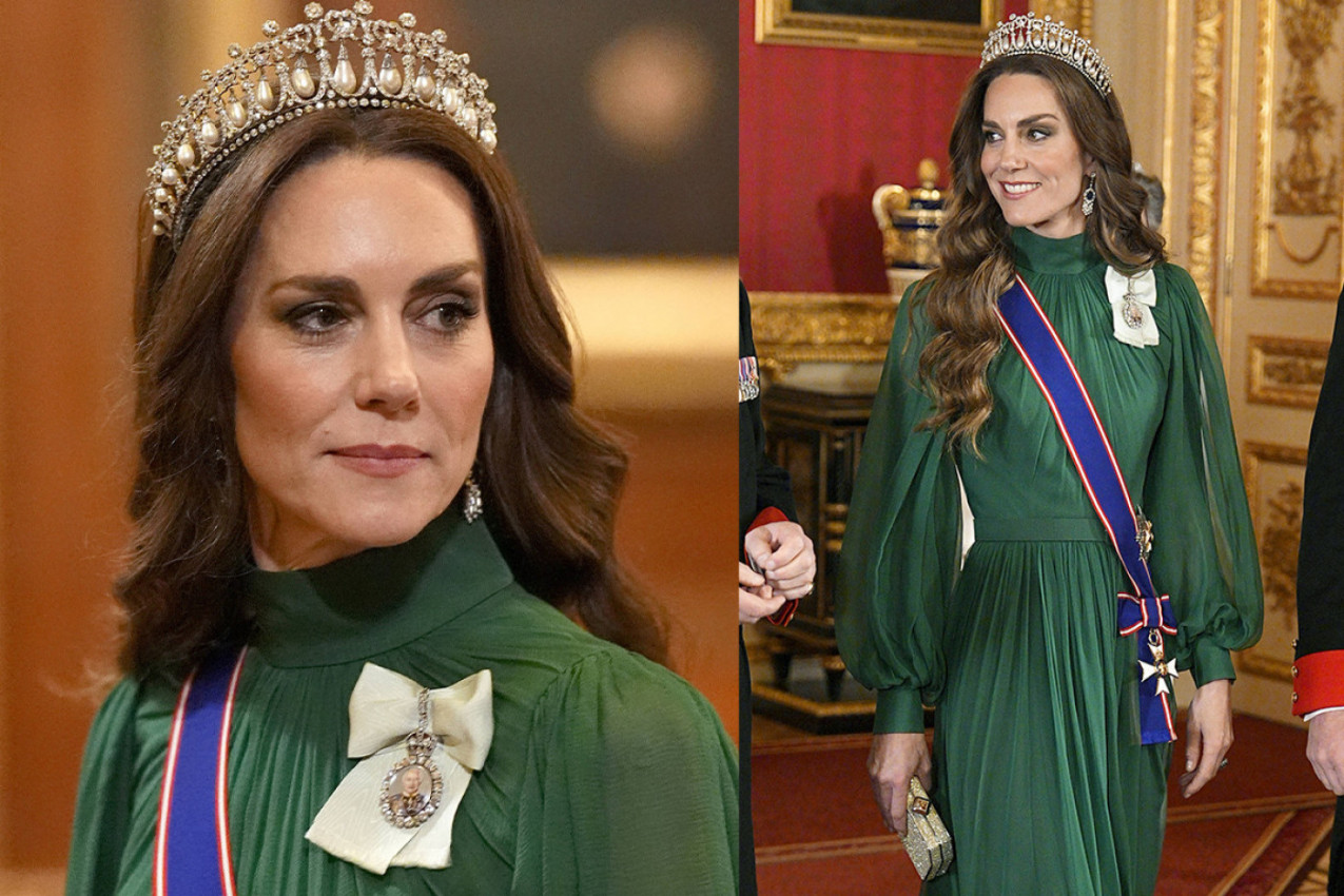 Kejt Midlton se prvi put ove godine pojavila sa tijarom, a zeleno je definitivno njena boja