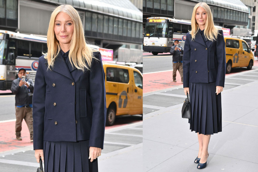 Klasična elegancija: Gvinet Paltrou na dodeli nagrade "Muse" u crnom kompletu koji pristaje svim ženama