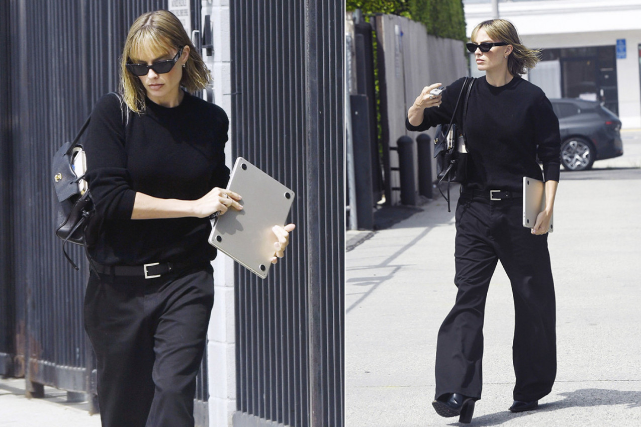 Uvek sa stilom: Margo Robi u otmenom "Šanelovom" odelu u povratku s posla