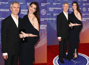 En Hatavej je na dodelu Breakthrough Prize nagrada došla u društvu supruga Adama Šulmana, a opredelila se za asimetričnu "Valentinovu" haljinu