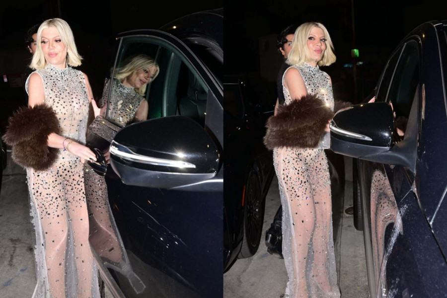 Glumica Tori Speling pojavila se u javnosti posle dužeg vremena i to u totalno providnoj haljini sa crikonima i krznom