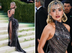 Niko nije očekivao ovo na Met gali: Sabrina Karpenter u Dior haljini od filmske trake iz filma "Sabrina"