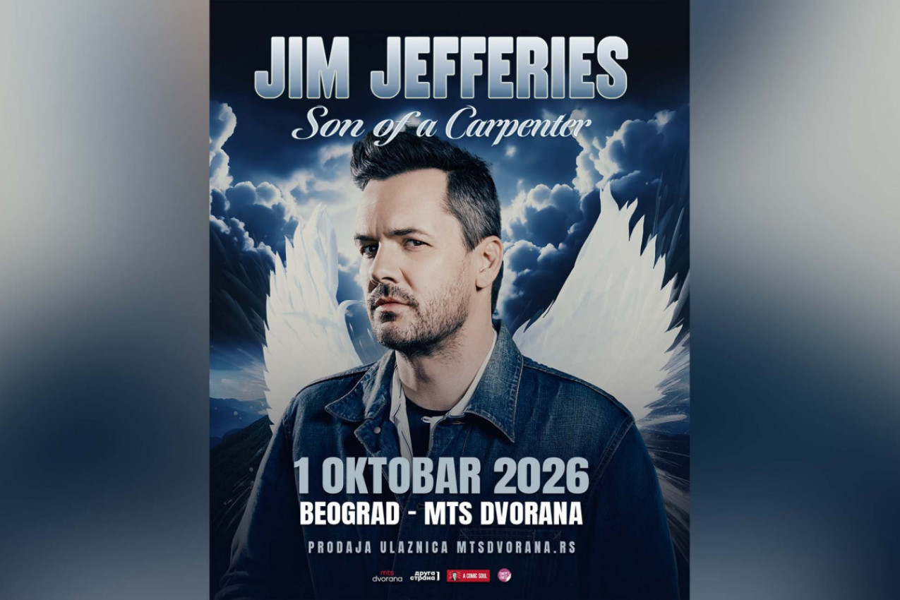 Jedan od najvećih svetskih stand-up komičara današnjice, Jim Jefferies, prvi put dolazi u Beograd sa svojim novim svetskim spektaklom Son of a Carpenter!