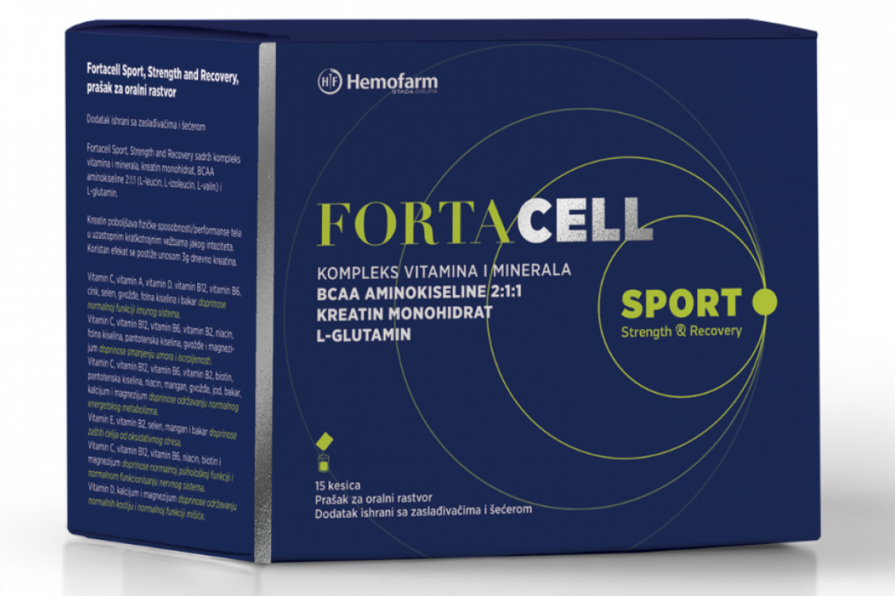 Fortacell Sport radi za tvoju formu