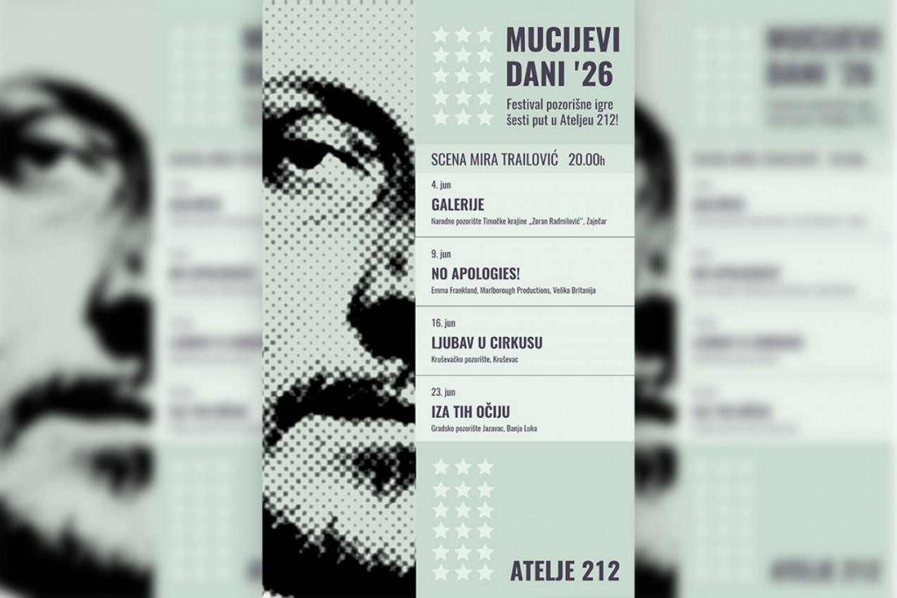MUCIJEVI DANI – Festival pozorišne igre šesti put u Ateljeu 212!