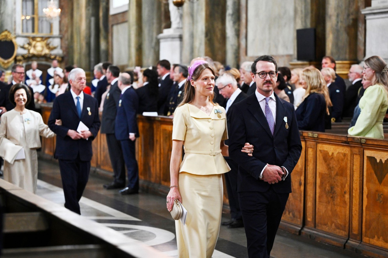 Princ Filip Karađorđević i princeza Danica u Stokholmu na obeležavanju jubileja braka švedskog kraljevskog para