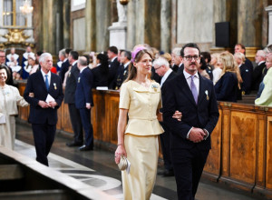 Princ Filip Karađorđević i princeza Danica u Stokholmu na obeležavanju jubileja braka švedskog kraljevskog para