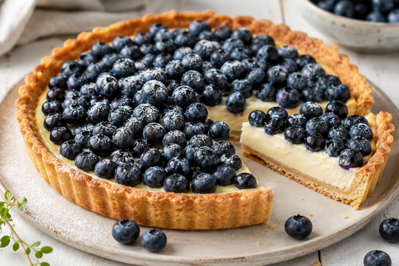TART SA BOROVNICAMA: Kremasti LETNJI KOLAČ koji izgleda kao iz poslastičarnice