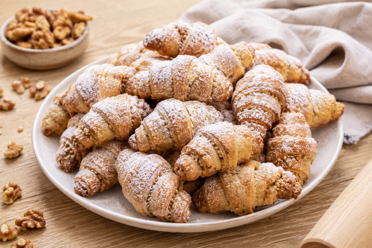 KIFLICE sa orasima za 20 minuta - brzi recept koji uspeva svaki put