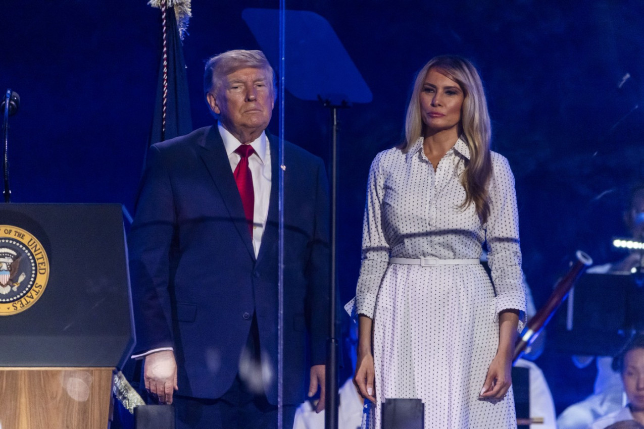 Donald Tramp i Melanija na proslavi 250 godina postojanja Amerike u Vašingtonu
