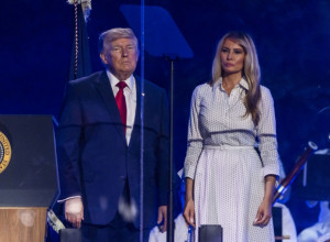 Donald Tramp i Melanija na proslavi 250 godina postojanja Amerike u Vašingtonu