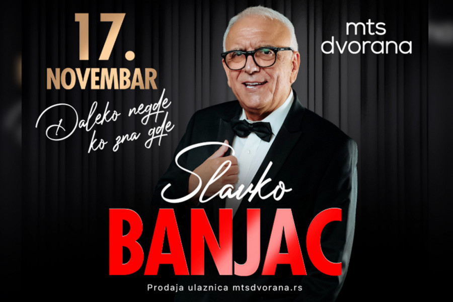 Jedan od najmoćnijih vokala domaće scene SLAVKO BANJAC  17. novembra U MTS DVORANI
