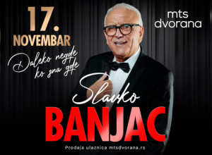 Jedan od najmoćnijih vokala domaće scene SLAVKO BANJAC  17. novembra U MTS DVORANI