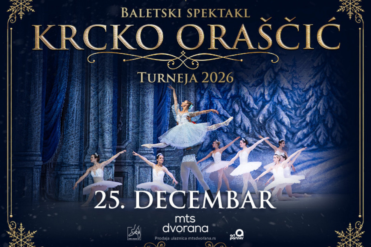 Najtraženiji BOŽIĆNI BALET "KRCKO ORAŠĆIĆ" 25. decembra tradicionalno u mts Dvorani