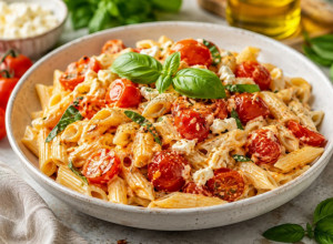 Savršen LAGANI letnji ručak gotov očas posla: Kremasta PASTA sa fetom i paradajzom uspeva svakome
