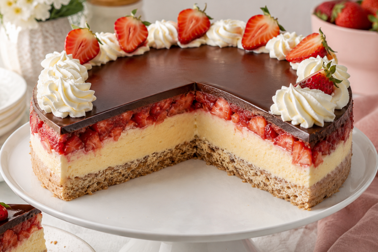 KAPRI TORTA kao iz našeg detinjstva: Kremasta, voćna i neodoljivo osvežavajuća (RECEPT)