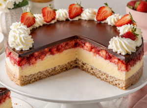KAPRI TORTA kao iz našeg detinjstva: Kremasta, voćna i neodoljivo osvežavajuća (RECEPT)