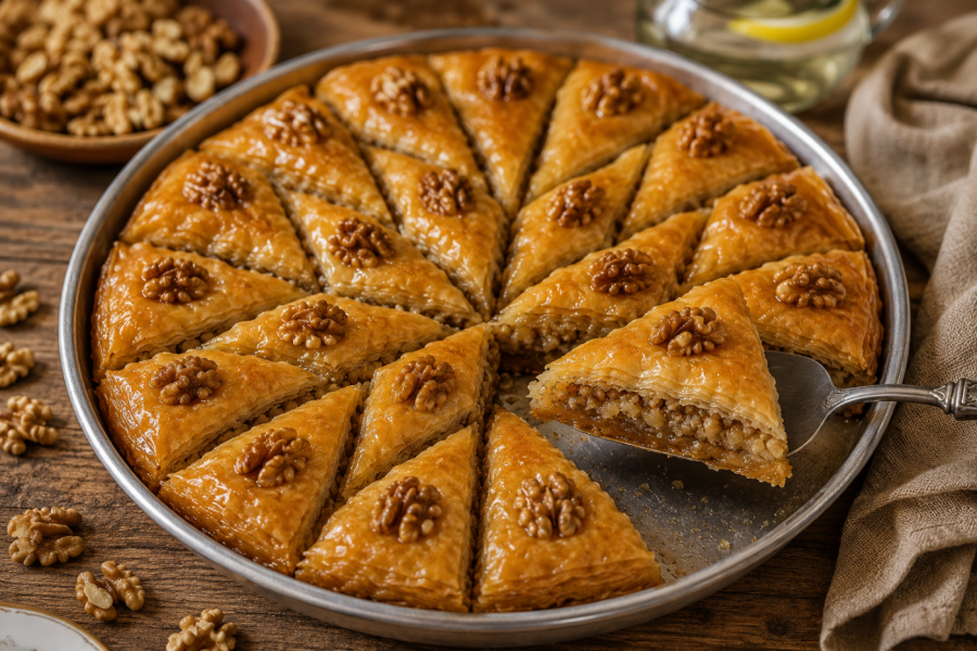 POSNA BAKLAVA S ORASIMA: Sočna, mirisna i prepuna fila - idealna za prazničnu trpezu (RECEPT)