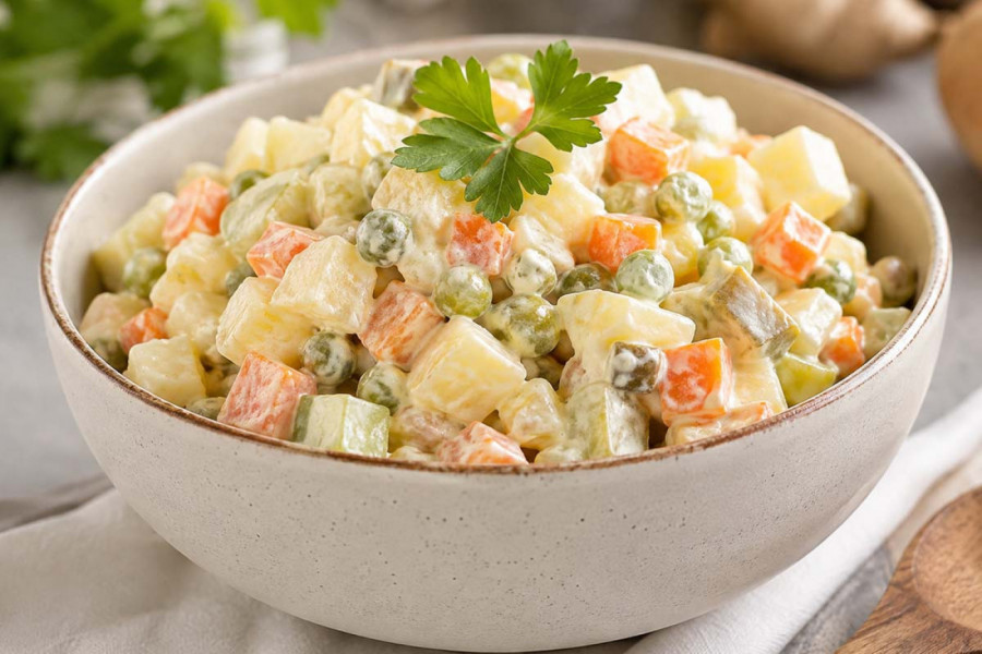 POSNA RUSKA SALATA KOJA UVEK USPEVA: Kremasta, bogata i savršena za slavsku svečanu trpezu