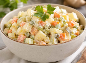 POSNA RUSKA SALATA KOJA UVEK USPEVA: Kremasta, bogata i savršena za slavsku svečanu trpezu