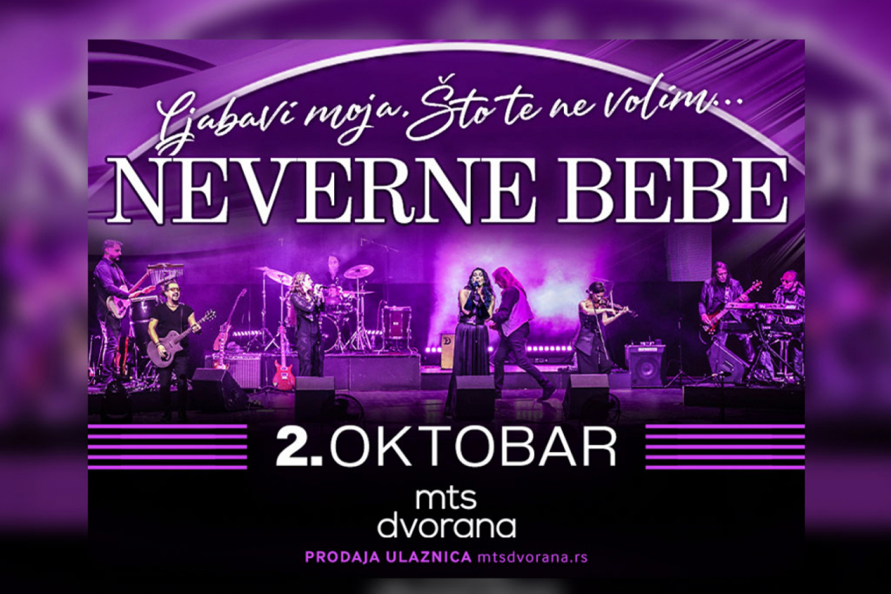 Grupa NEVERNE BEBE na originalan način najavila PREDSTOJEĆI KONCERT U MTS DVORANI! Uz svirku i poklone fanovima, bend obećao SPEKTAKULARNU SVIRKU ZA 2. OKTOBAR